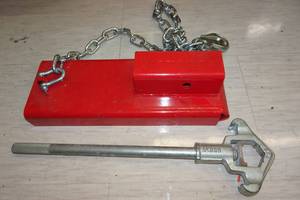 lot 183 image: Akron SpannerHydrant Wrench and Forklift Hitch Adapter