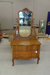 lot 87 image: Antique Wood Lowboy Dresser