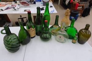 lot 69 image: Antique Glass Bottles