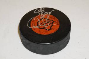 lot 41 image: Minnesota North Stars Signed Puck - Both Sides