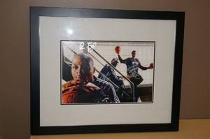lot 48 image: Timberwolves Signed Picture - Brewer, Jefferson, Foye