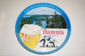 lot 58 image: Vintage Hamms Beer Serving Tray