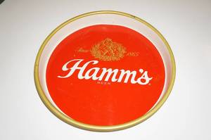 lot 59 image: Vintage Hamms Beer Serving Tray