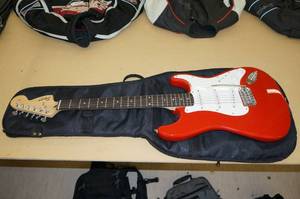 lot 74 image: Squier Stratocaster Affinity Series Electric Guitar