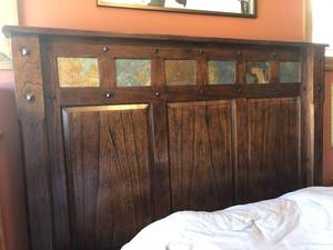 lot 84 image: Sunny Designs Santa Fe Queen Bed with Storage