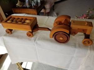 lot 53 image: Folk Art Tractor