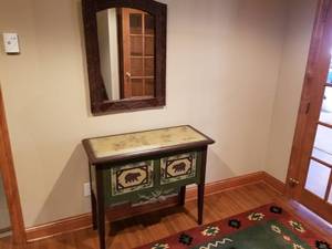 lot 137 image: Rustic Bear Cabinet
