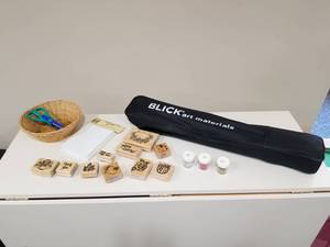 lot 132 image: Rubber Stamps, Easel, and Misc.