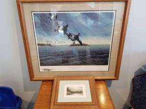 lot 106 image: Signed Les Kouba Litho and Michael Bond Etching