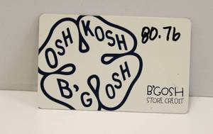 $80.76 Osh Kosh Bgosh Store Credit Card