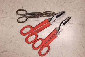 Straight Cut Snips Lot Of 3
