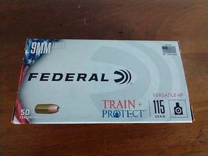 50 Rounds 9mm Hollow Point Ammunition