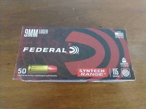 50 Rounds 9mm Synthetic Jacket Ammunition