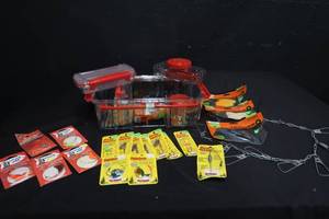 FISHING TACKLE AND TACKLE BOX
