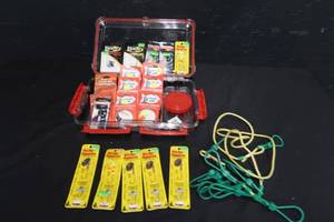TACKLE BOX WITH FISHING TACKLE