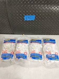 lot 102 image: 4 BAGS OF QEP LASH Curved Floor Tile Leveling System, Clips Part A (96-Pack EACH BAG )