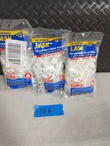 lot 106 image: 3  BAGS OF QEP LASH Curved Floor Tile Leveling System, Clips Part A (96-Pack EACH BAG )