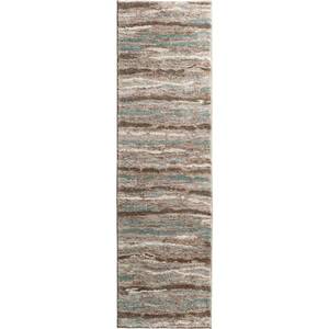 lot 80 image: HOME DECORATOR COLLECTION Shoreline Multi 2 ft. x 7 ft. Striped Runner Rug