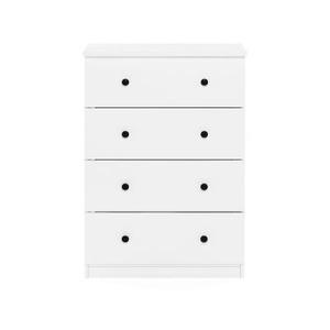 lot 82 image: Lucca 15.75 in. White Simple Design 4-Drawer Dresser