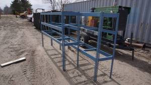 2 Blue Shelves