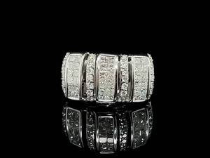 lot 4 image: 2.00 Carats of Diamonds in Vertical Rows with 18k White Gold $4,750 Retail VIDEO