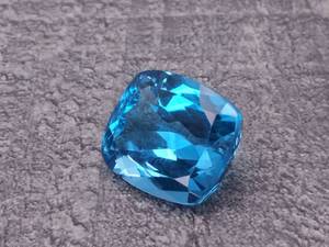 lot 25A image: 24 Carat Emerald Cut Natural Blue Topaz Gemstone Loose $800 - $1250 Retail