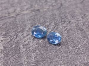 lot 25D image: Pair of Natural Ceylon Blue Sapphires .90 Carats $1875