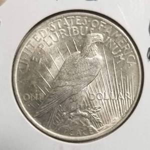 lot 09 image: 1922 PEACE SILVER DOLLAR UNC
