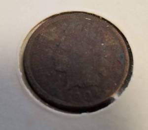lot 37 image: 6 US COINS 1904 INDIAN 1C, 5 NICKELS 1907 V, 1916-S 1917 1918 1923 BUFFALO