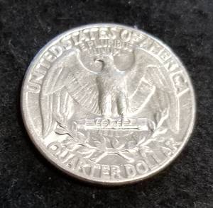 lot 60 image: 1955 WASHINGTON SILVER QUARTER AU