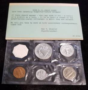 lot 31-A image: 1959 US PROOF SET IN ORIGINAL US MINTED PACKAGING