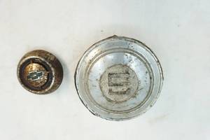 lot 207 image: Vintage hub covers