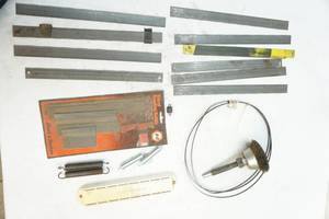 lot 218 image: Blades, sandpaper, tools