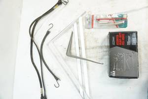 lot 266 image: Peg hooks, magic eyes, rubber straps, brackets