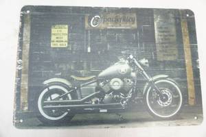 lot 290 image: Back Alley Motorcycle sign
