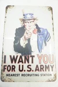 lot 291 image: I Want You For The Army Sign