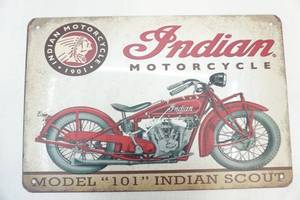 lot 292 image: Indian Motorcycle sign
