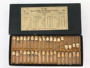 lot 1 image: AntiqueVintage - Genuine Elgin and Waltham Sleeves Regular & Bracelet Sizes No. 3211