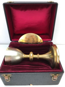 lot 27 image: Vintage - Communion Chalice and Paten Set