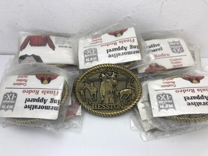 lot 35 image: Vintage - 1982 Hesston National Finals Rodeo - Belt Buckles
