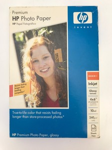lot 43 image: New Sealed HP 4x6 Photo Paper (60 Sheets)