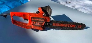 lot 319 image: Chainsaw & Air Compressor (See photos)