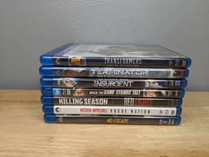 lot 331 image: 7 Blu-Ray Movies Transformers Insurgent Mission Impossible Terminator