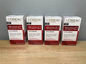 lot 338 image: 4 Brand New LOreal Revitalift Anit Wrinkle  Firming Eye Cream