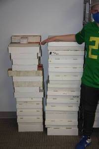 lot 1 image: Massive Mixed Sports Card Bulk Common Lot
