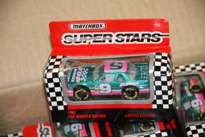 lot 43 image: 1993 Matchbox Super Stars FDP Brakes Racing #9 Die Cast Lot  64 Cars