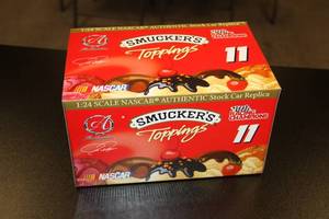 lot 48 image: 2002 Racing Champions Smuckers Toppings #11 124 Die Cast Case of 6