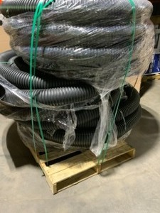 (3) ADVANCED DRAINAGE SYSTEM 4 IN. X 100 FT. CORRUGATED PIPES DRAIN PERFORATRED. SEE PICTURES