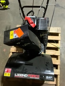LEGEND FORCE 24 IN. TWO STAGE GAS SNOW BLOWER WITH ELECTRIC START. SEE PICTURE