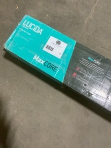 (2) LUCIDA SURFACES MAXCORE PIANO BLACK 7.31 IN. W X 48 IN. L CLICK-LOCK LUXURY VINYL PLANKS FLOORING.(24.5 SQ.FTCASE) SEE PICTURES